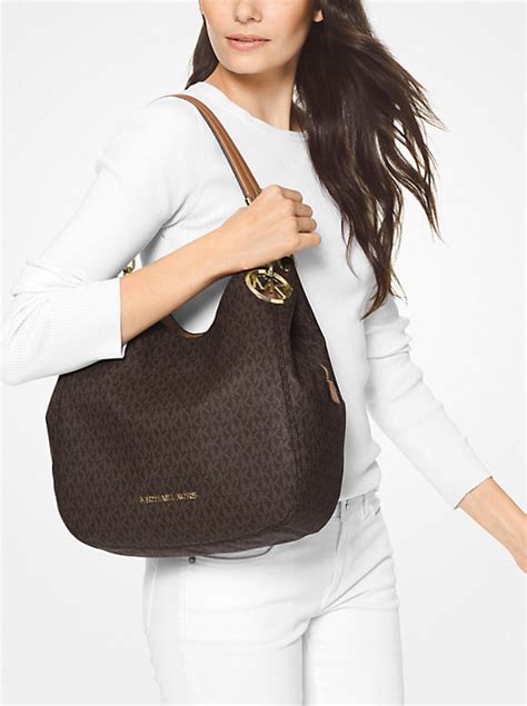 lillie large logo shoulder bag.